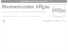 Tablet Screenshot of brunnencenter-allgaeu.de